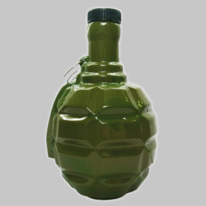 Фарфоровый штоф в виде гранаты лимонки (Ф1)