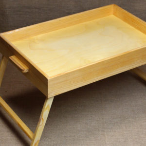 Столик для завтрака в постель из дерева ручной работы